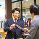 【ネクタイ】ペイズリー (パープル) | 国産シルク | SHAKUNONE (贈答用の紙袋付き)