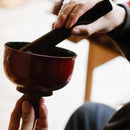 【モバイルタンブラー】thermo mug × 土直漆器 うるし波千鳥 (ブラック) | 越前漆器 | 匠市