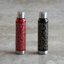 【アンブレラボトル】thermo mug × 土直漆器 うるし唐草 (ブラック) | 越前漆器 | 匠市