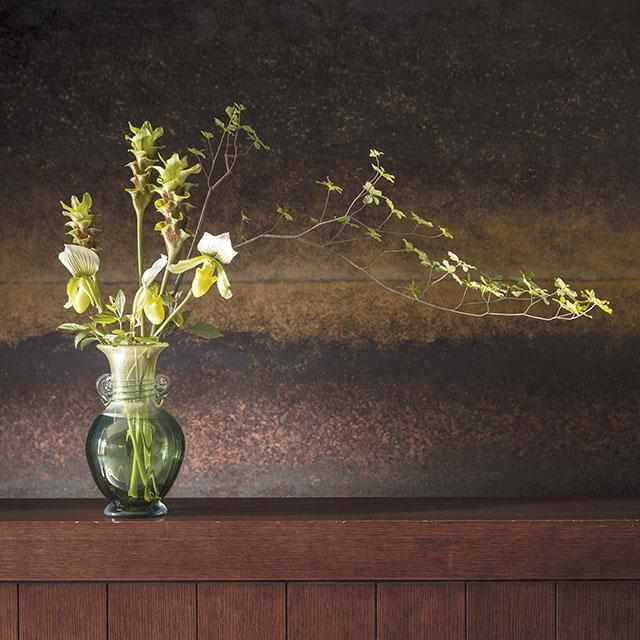 【津軽びいどろ】北洋硝子 (アデリア) 春の芽 花瓶