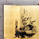 【屏風】ウルトラセブン 松竹梅 (縁なし) | 本装屏風 - 水墨画 (大型配送料2,500円)