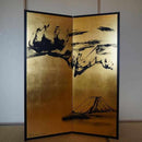 【屏風】ウルトラマン 富士山 (縁あり) | 本装屏風 - 水墨画 (大型配送料2,500円)