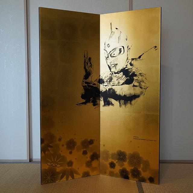 【屏風】ウルトラセブン 松竹梅 (縁なし) | 本装屏風 - 水墨画