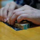 【扇子】男持 干支扇子 丑 唐木竹 描き絵 2 | 江戸扇子｜雲錦堂 深津扇子店