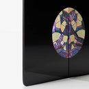 【嵯峨螺鈿】野村 スタンドミラー Vison-Visu_big (白蝶貝＆鮑貝)