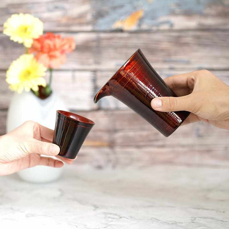 【酒器】3点セット千筋 内曙 | 八雲塗