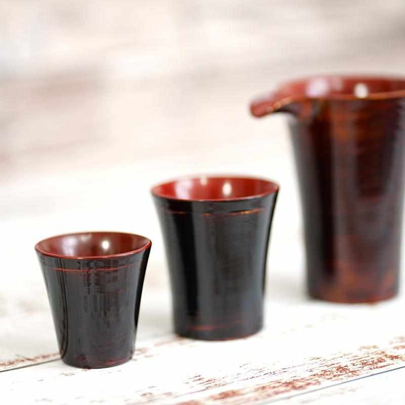 【酒器】3点セット千筋 内根来 | 八雲塗