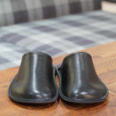 【スリッパ】Reela 本革スムース ルームサボ（ブラック）