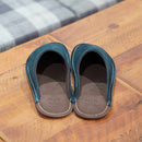 【スリッパ】Reela ベロア ルームサボ（ネイビー）